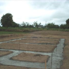 fondations de maisons