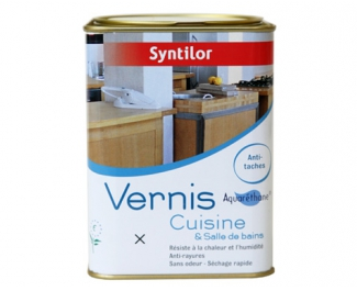 Vernis spécial cuisine et salle de bains, trouvé sur http://www.laboutiquedubois.com